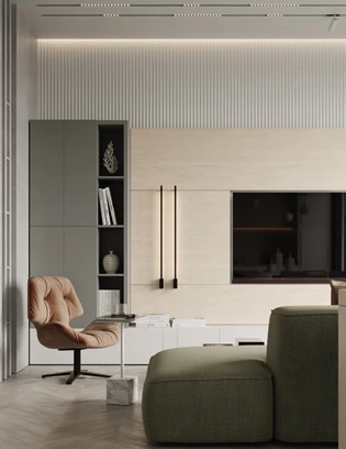 4 Beautiful One-wall  Kitchen Ideas.