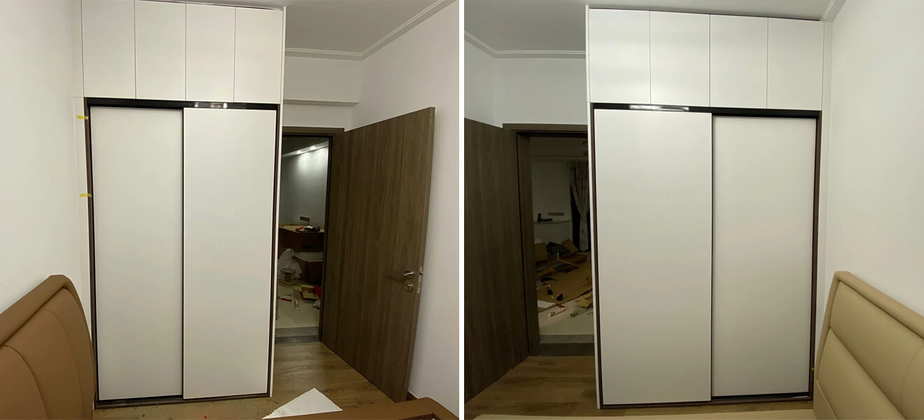 Sliding door wardrobes designed for compact Sydney apartments