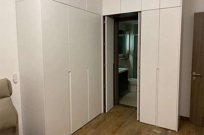 L-Shaped Fitted Wardrobe Project for 358 Sydney Apartments