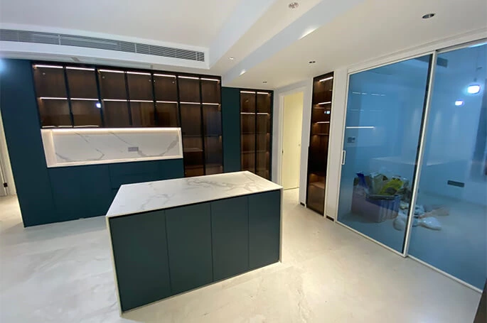 Two-Tone Storage Cabinets | Shenzhen Whole House Project