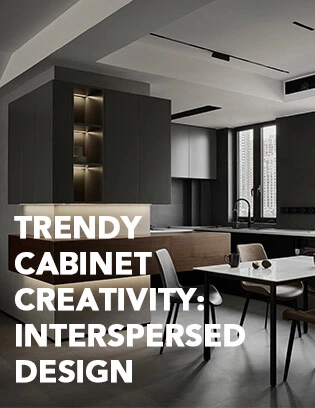 Interspersed Cabinet Design Ideas for Modern Custom Storage