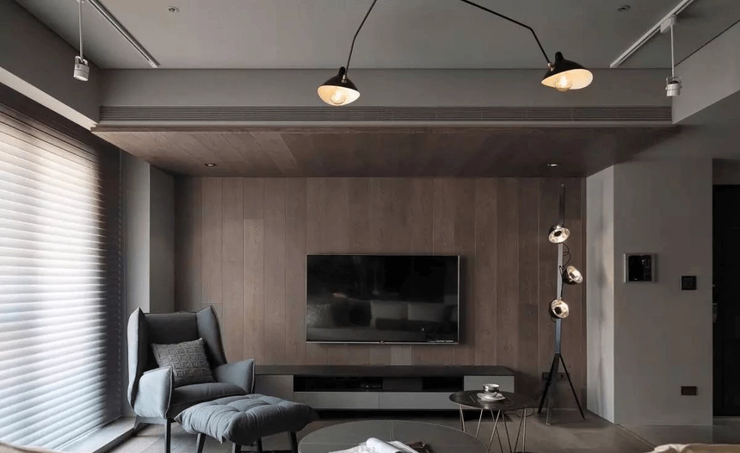 Seamless wood veneer background wall with continuous grain Seamless wood veneer background wall with continuous grain