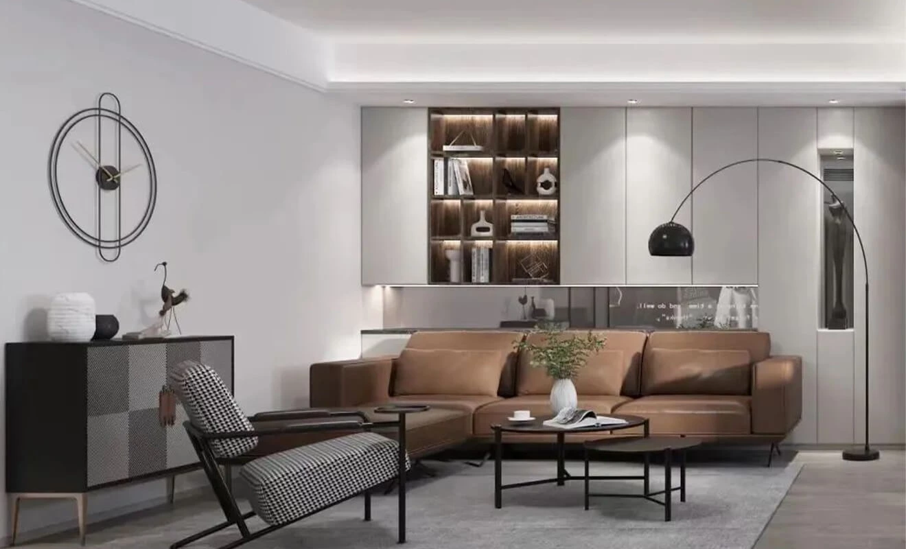 Living room cabinet storage organization with closed cabinets and open display shelves Living room cabinet storage organization with closed cabinets and open display shelves