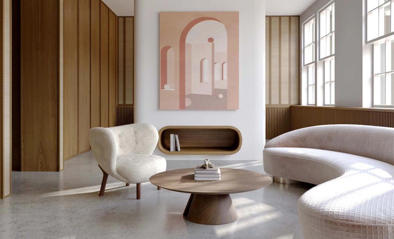 Milk tea color home decor with soft neutral accents Milk tea color home decor with soft neutral accents
