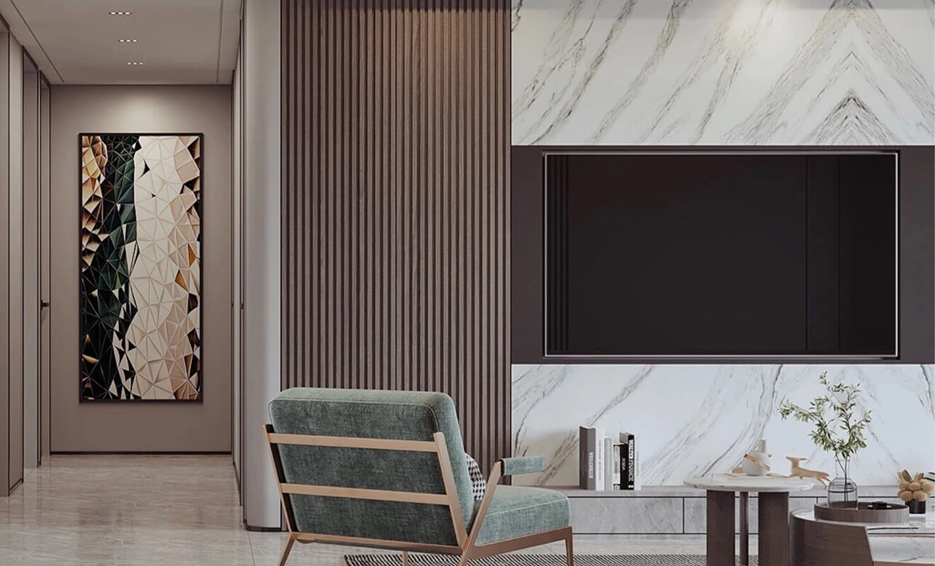 Built-in TV cabinet using wall space efficiently Built-in TV cabinet using wall space efficiently