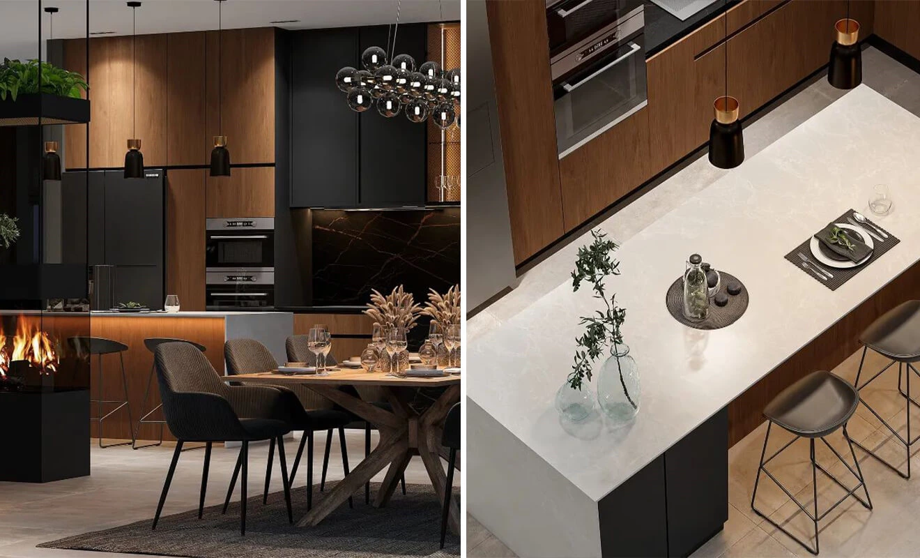 Luxury modern kitchen cabinet design with elegant details Luxury modern kitchen cabinet design with elegant details