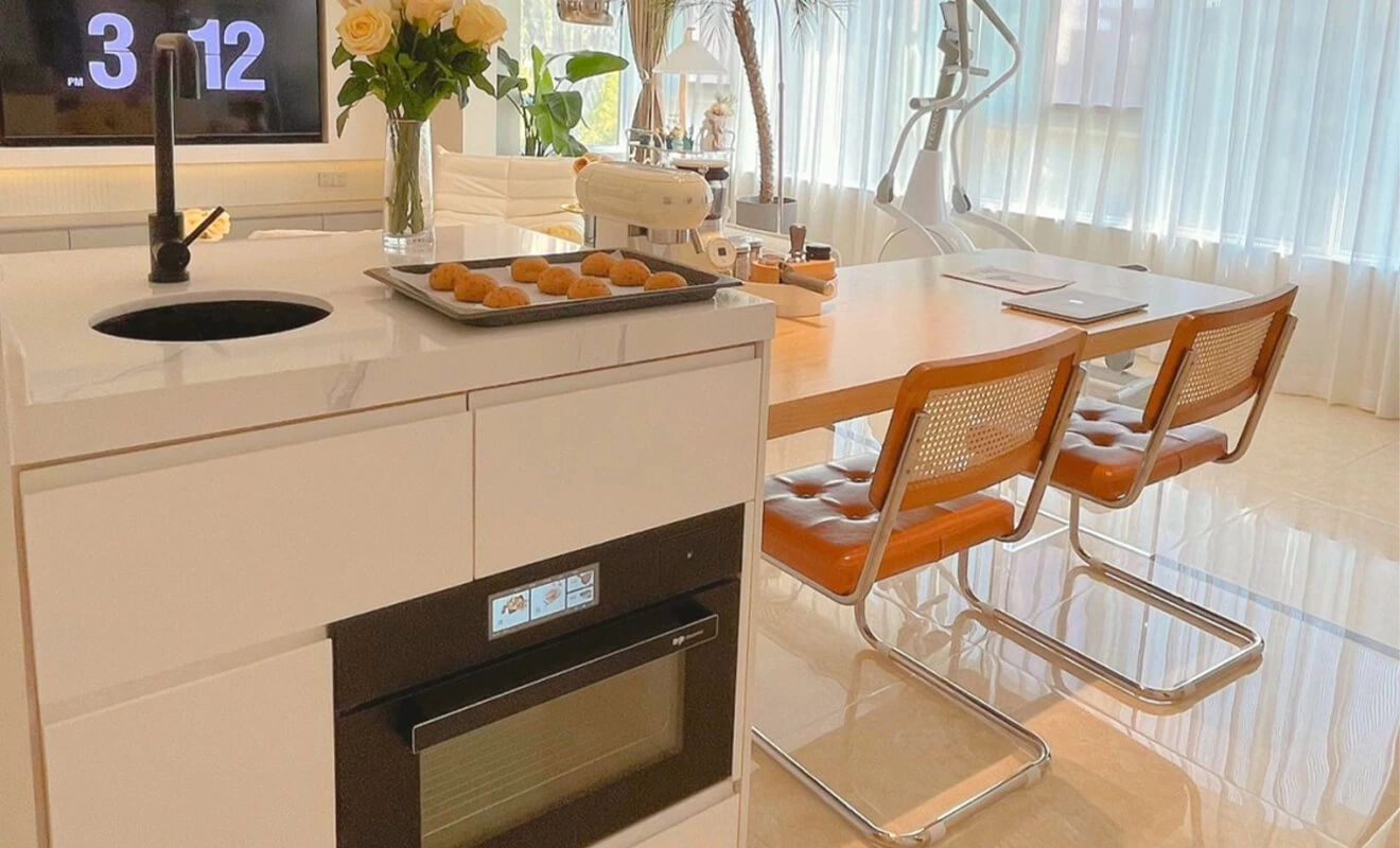 Multifunctional kitchen island with seating and storage Multifunctional kitchen island with seating and storage