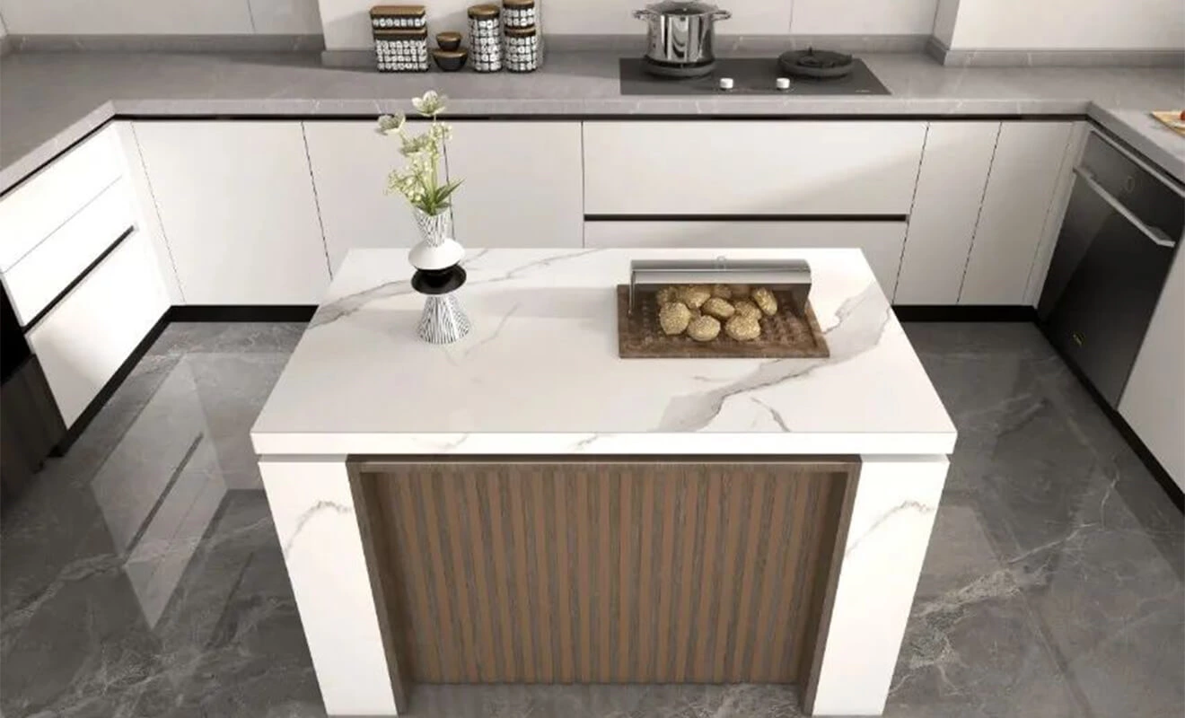 Central kitchen island style with seating in a modern custom kitchen Central kitchen island style with seating in a modern custom kitchen