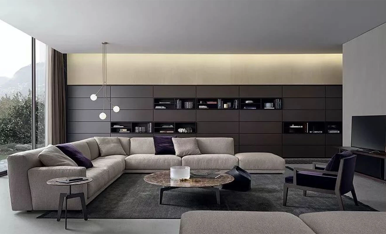 Handleless cabinet designs for a modern minimalist home