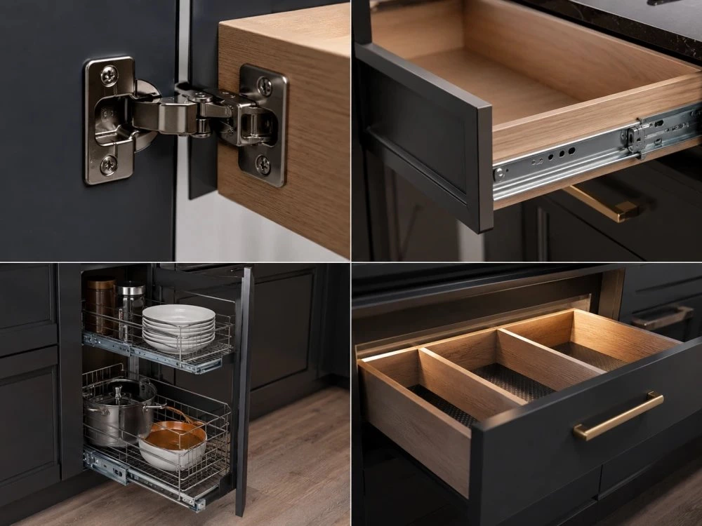 Durable kitchen cabinet materials plywood and MDF for long term kitchen use
