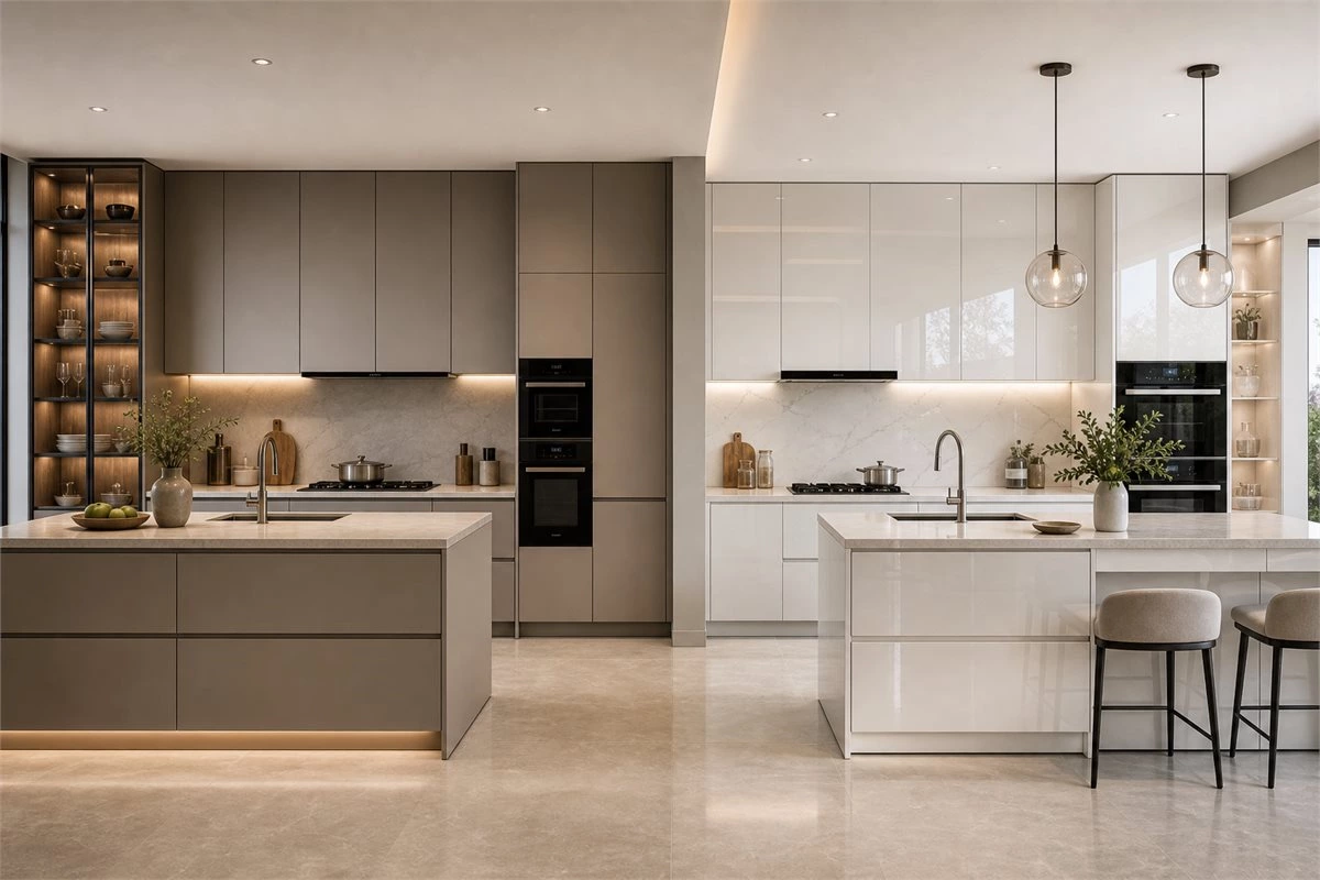 Matte vs Gloss Kitchen Cabinets