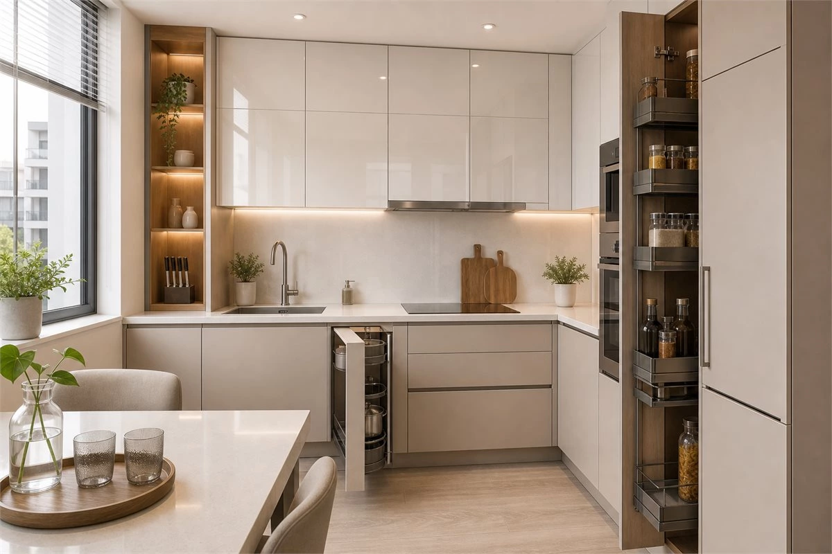 Best cabinet finish for small kitchens