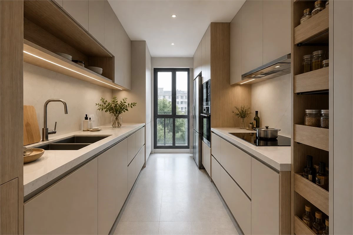 Galley kitchen layout