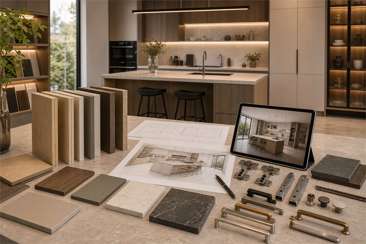 Eco-friendly custom cabinet material selection