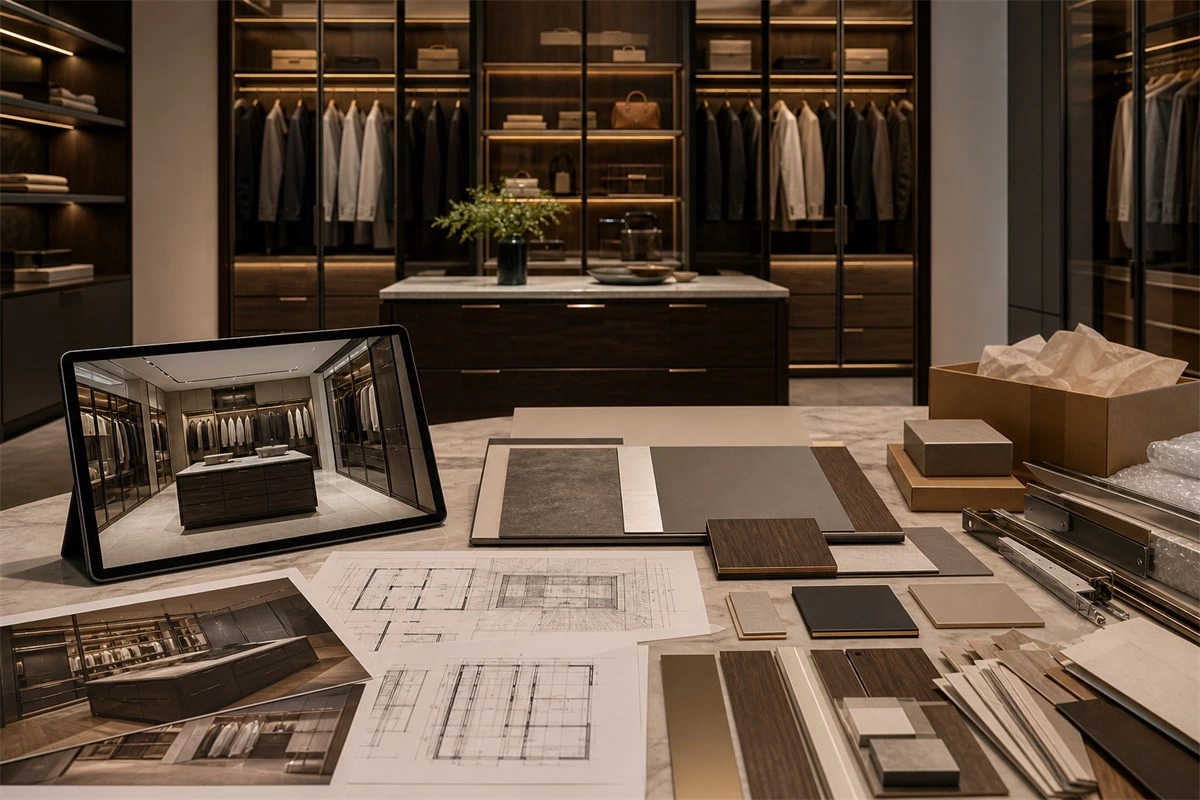 ALLURE custom walk-in closet design and project support