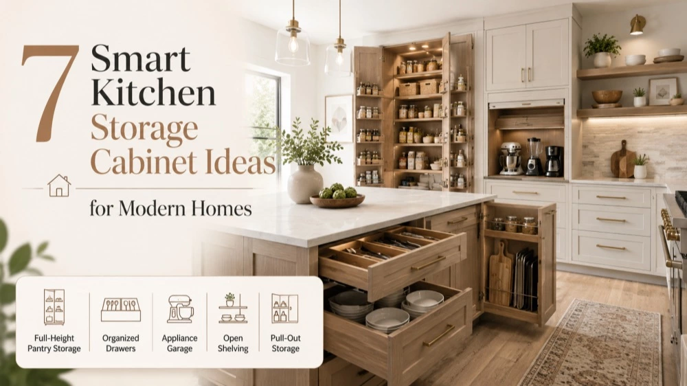 7 Smart Kitchen Storage Cabinet Ideas for Modern Homes