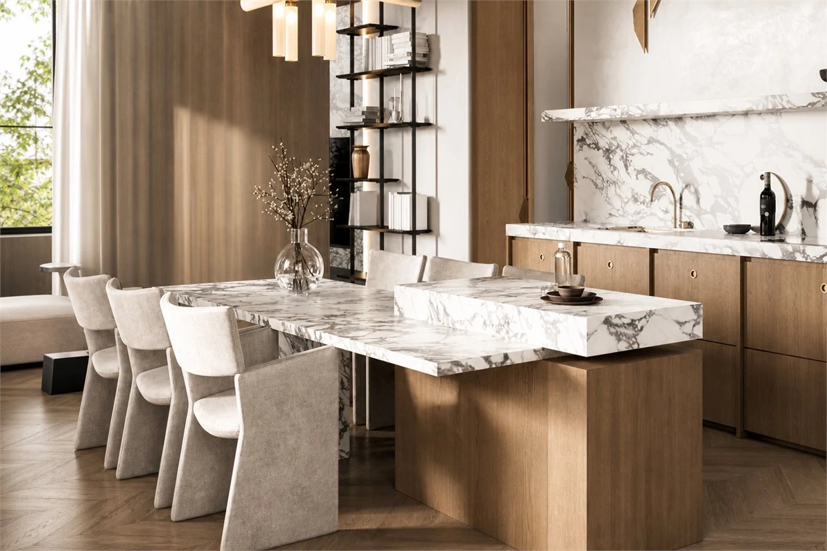 Custom Kitchen Island Ideas for Modern Homes Custom kitchen island ideas for a modern open-plan kitchen