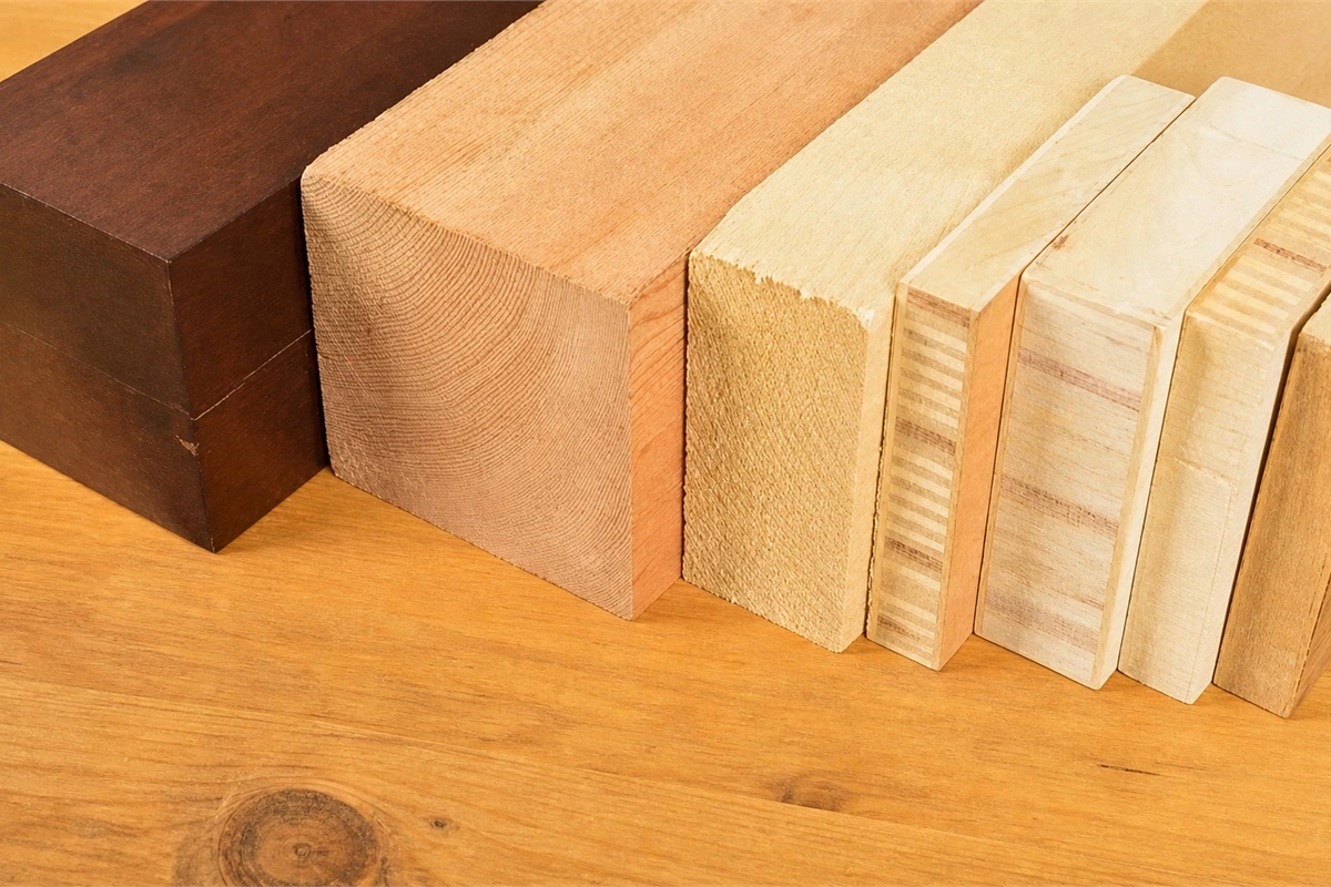 Hardwood and softwood comparison for furniture and types of wood cabinets
