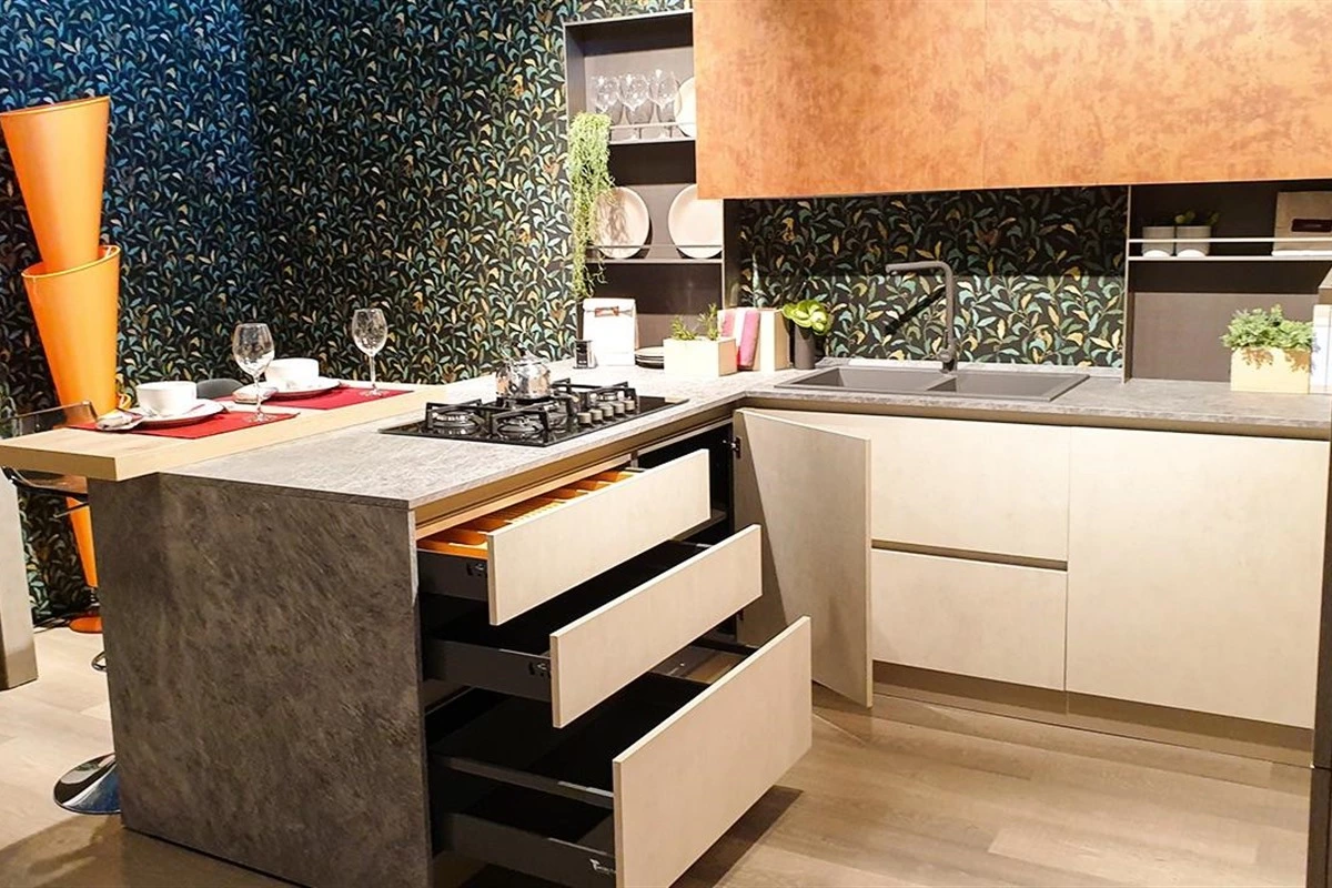 Milan Design Week kitchen storage ideas with integrated drawers and cabinets