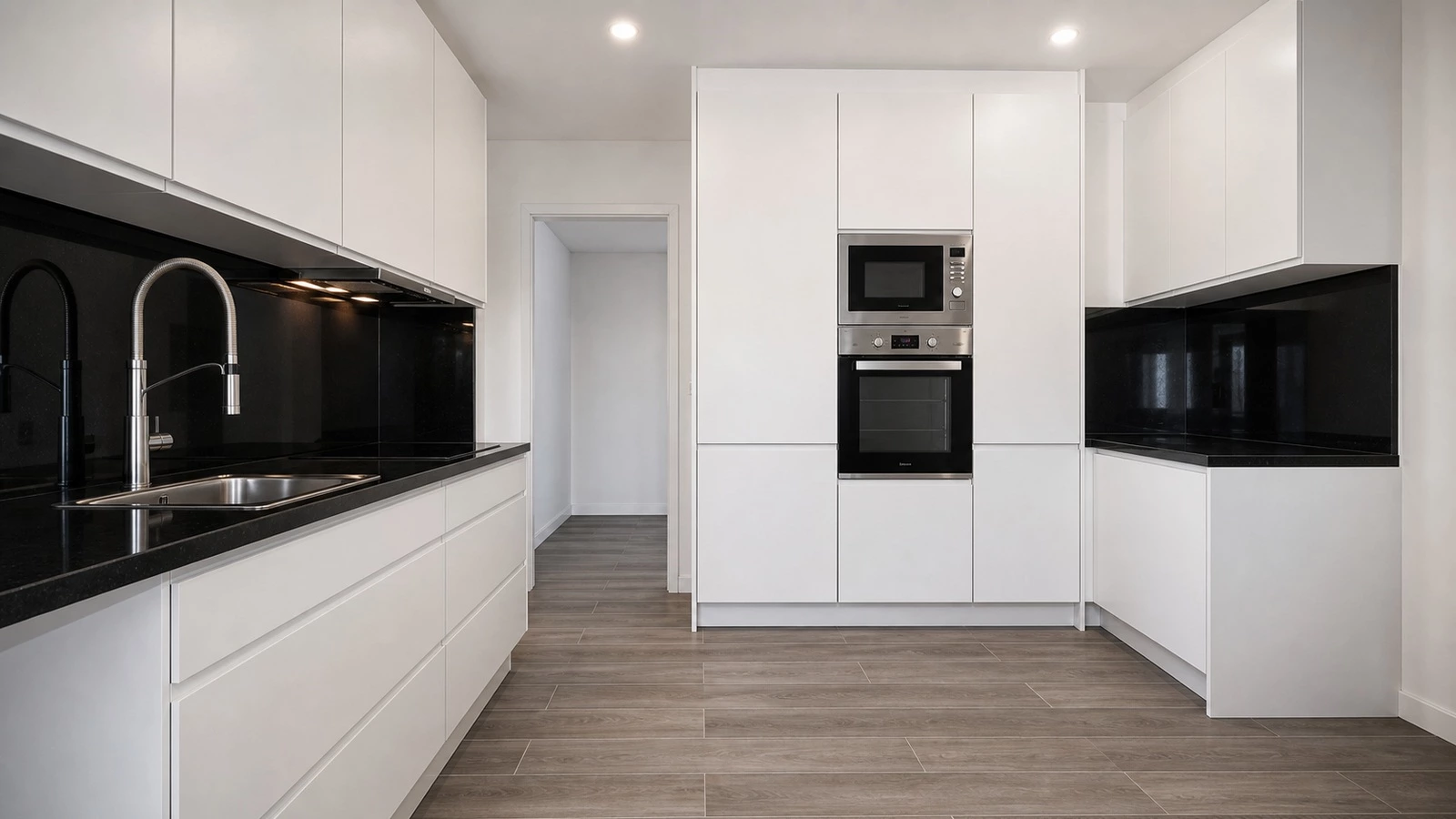 Minimalist apartment cabinets in the AC1 Sintra Project