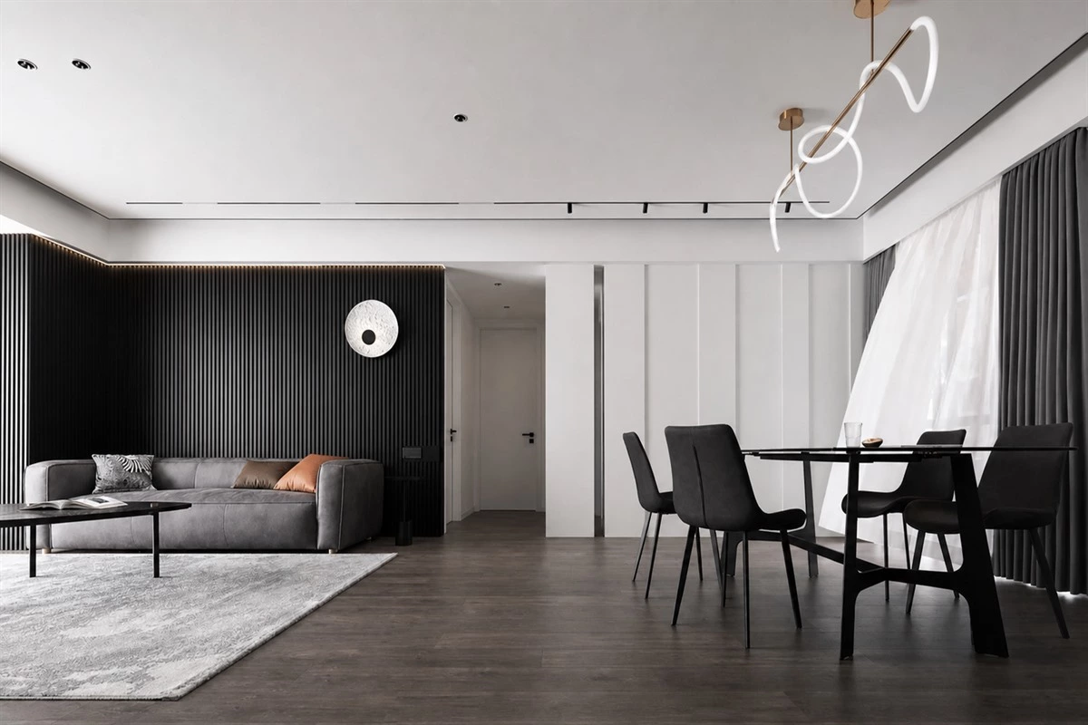 Wall paneling that creates a unified interior style