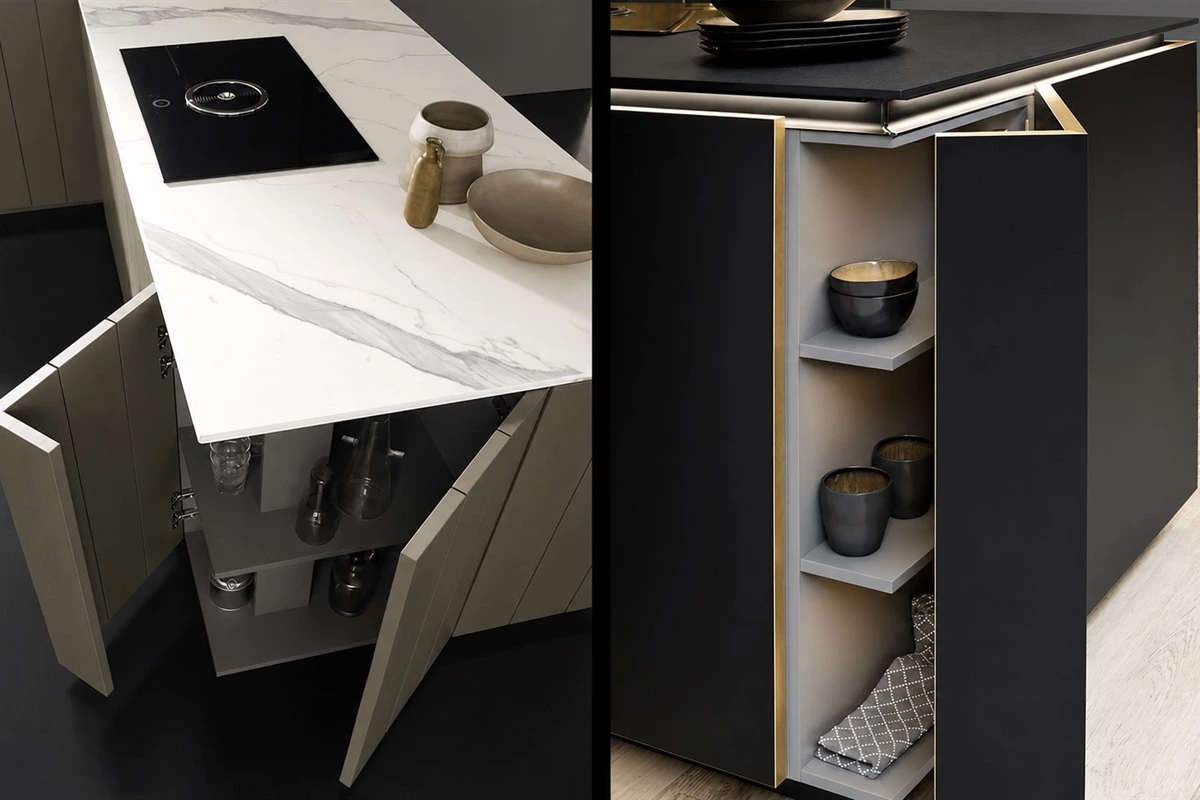 Creative corner kitchen cabinet storage solution