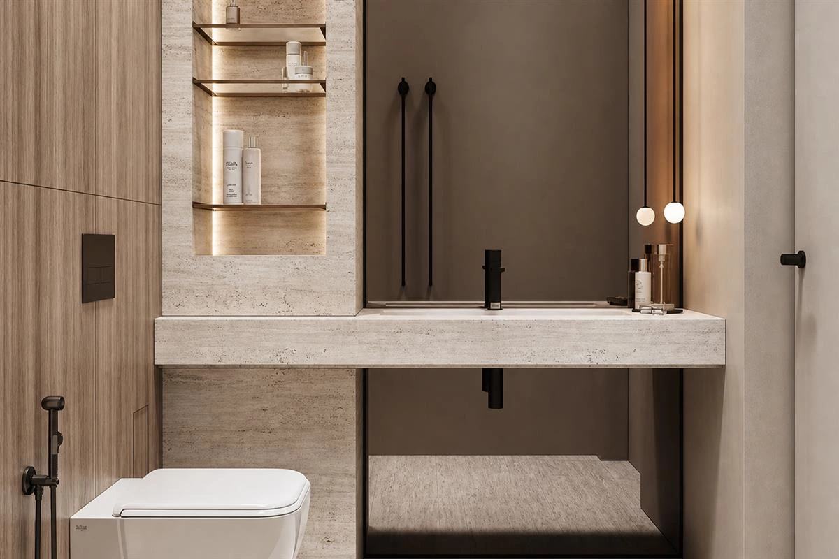 Plumbing smart bathroom vanity drawer storage