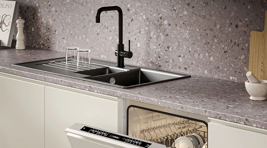 Italian Minimalist Kitchen | White Custom Cabinet Solution