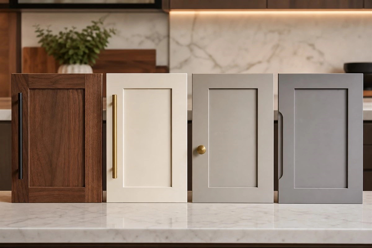 Kitchen cabinet pulls knobs and integrated edge handles in different finishes Kitchen cabinet pulls knobs and integrated edge handles in different finishes