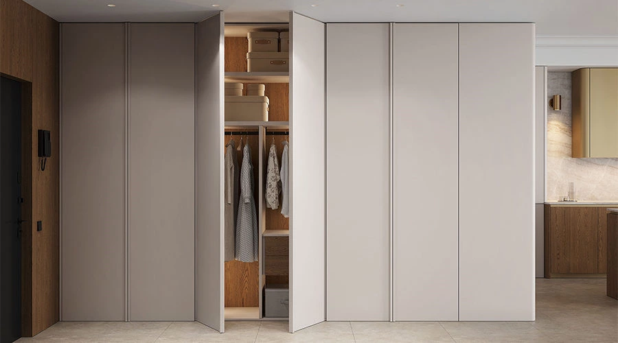 Pocket Door Bar Cabinet | Minimalist Luxury Kitchen Design