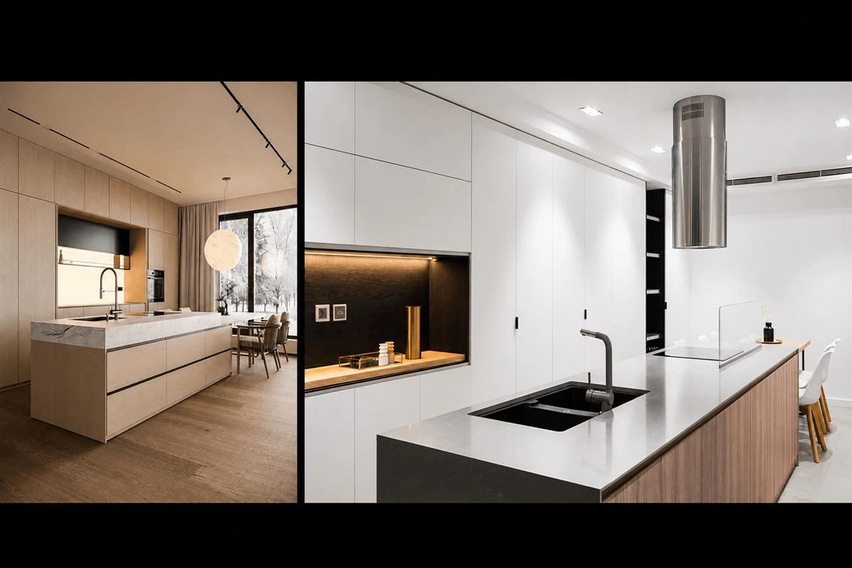 Extended kitchen island for dining work and entertaining