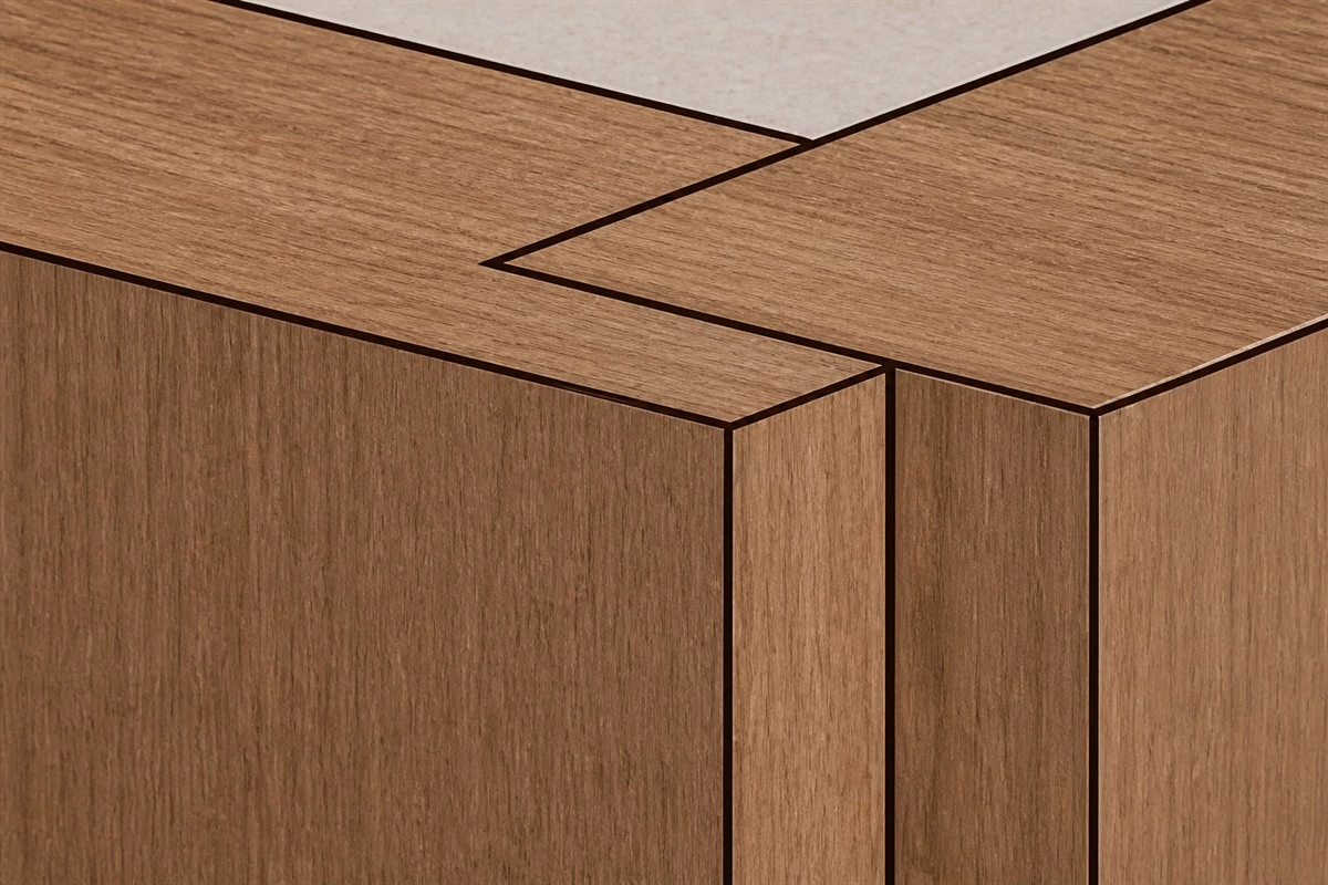 Slot-insert Haitang corner profile for custom furniture