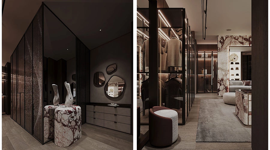 Luxury Stone Closet | High-End Custom Walk-In Closet Series