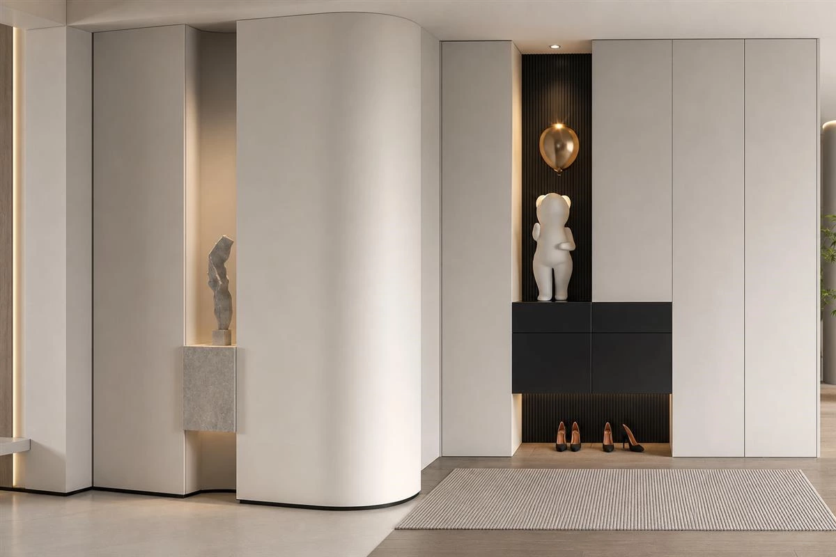 Suspended cabinet insert with integrated display lighting