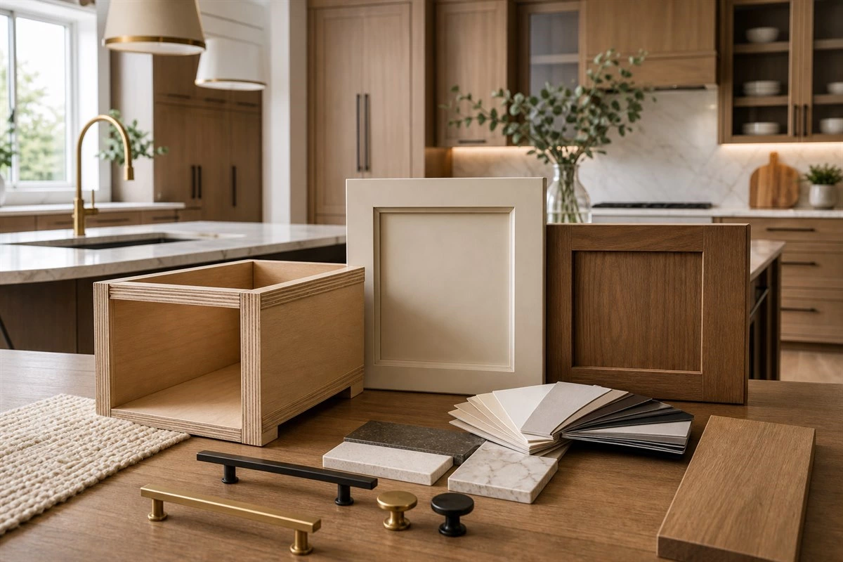 ALLURE custom kitchen cabinets with plywood boxes MDF painted doors and premium finishes