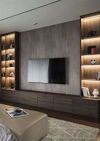 Walnut Master Bedroom Design | A Calm and Comfortable Retreat with Warm Wood Tones