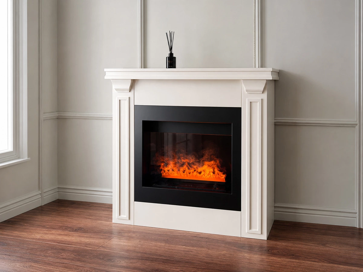 Decorative side cabinet with traditional molding details