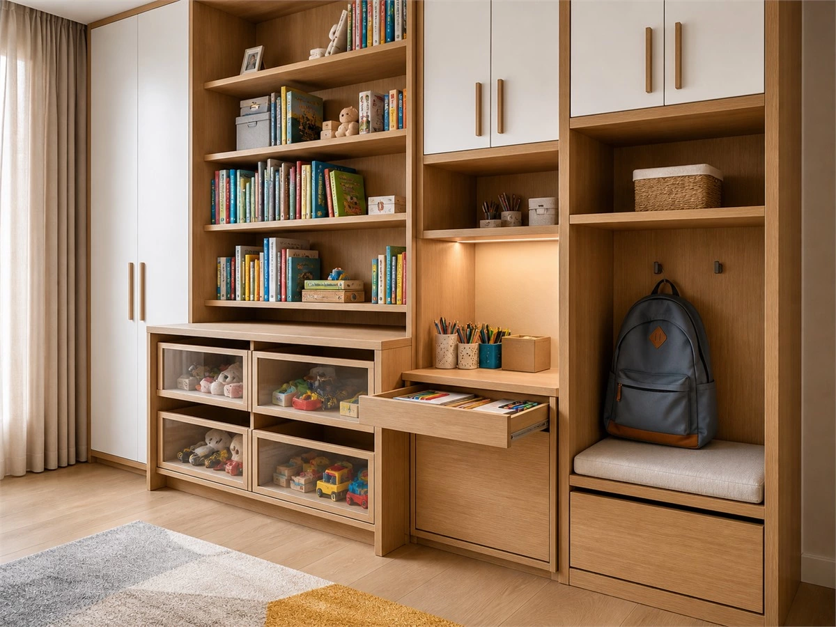 Kids Room Wardrobe Design: Storage Zones, Safety and Growing Needs