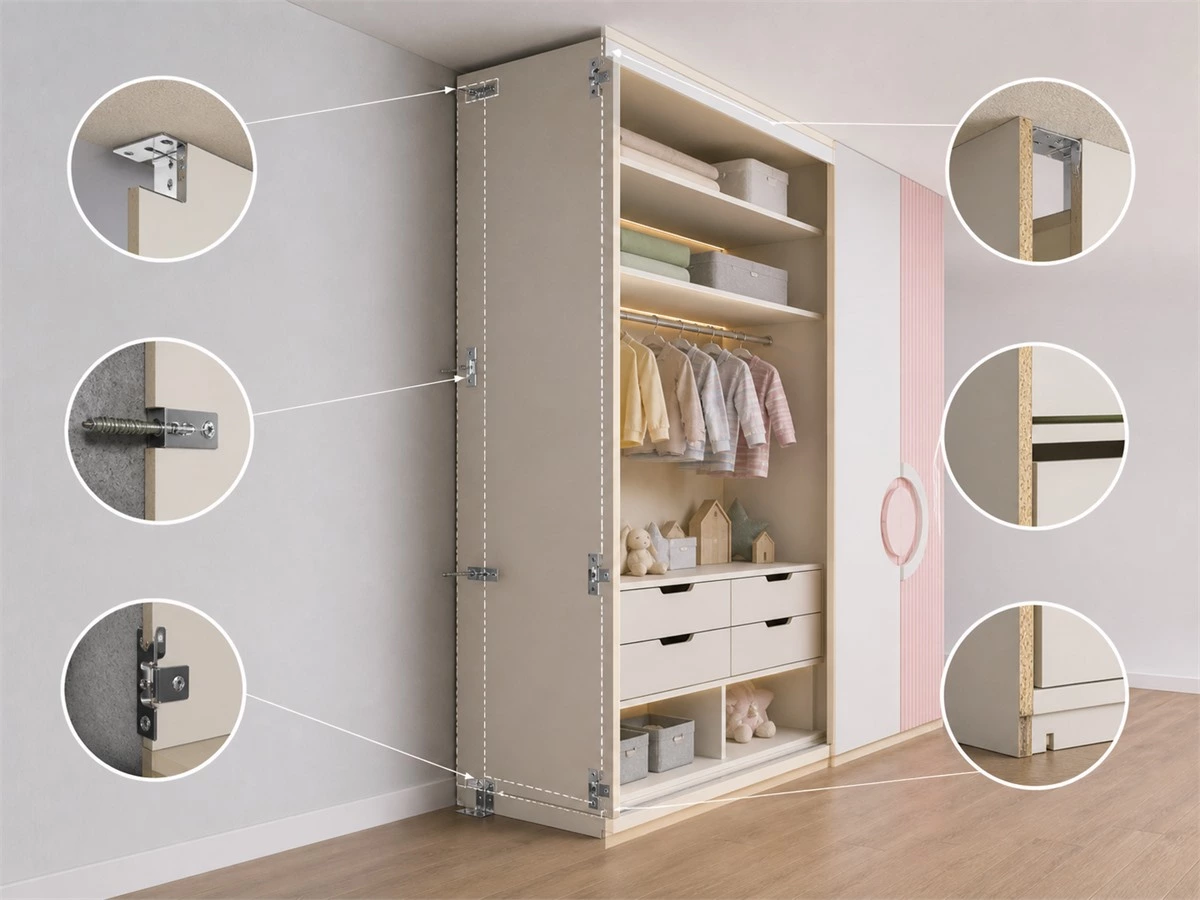 Kids Room Wardrobe Design: Storage Zones, Safety and Growing Needs