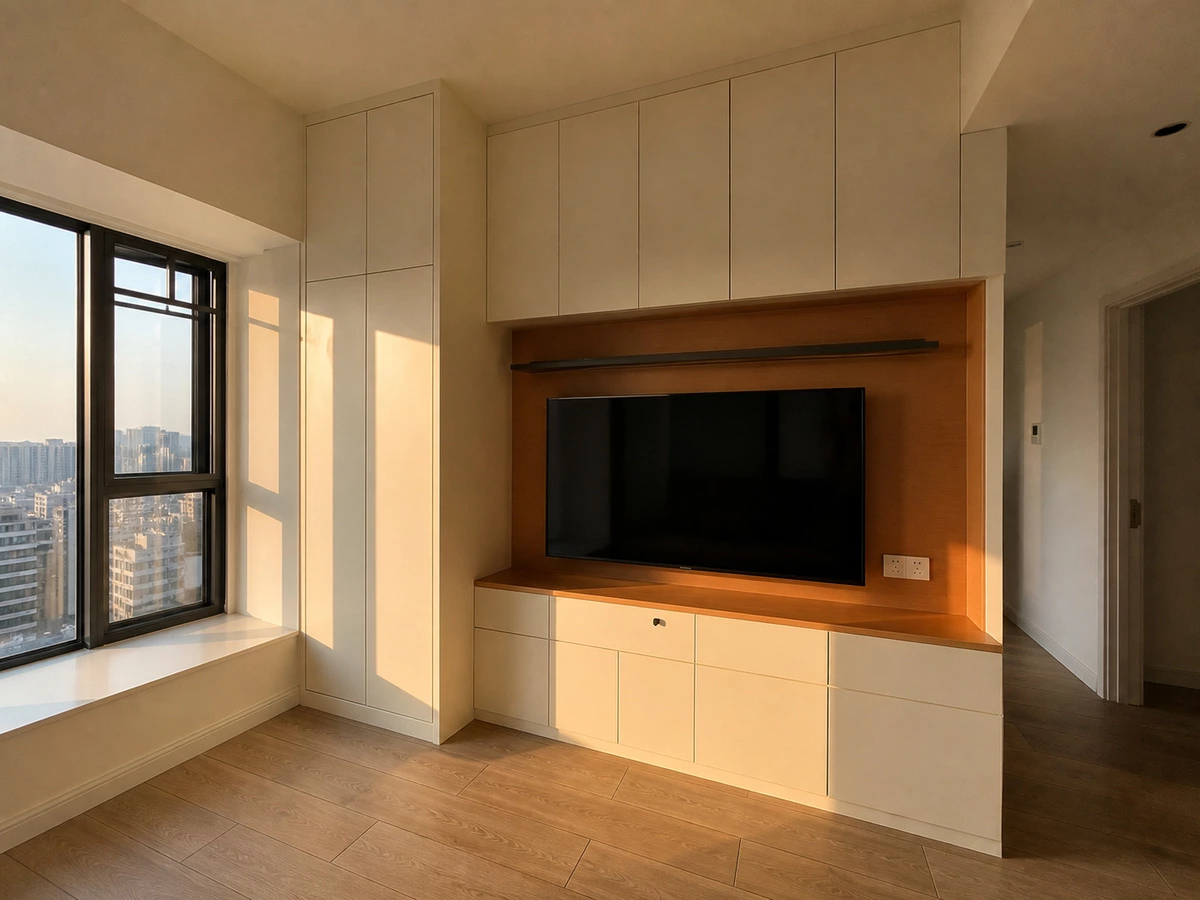 Whole-home cabinetry overview for the Zhuhai apartment project