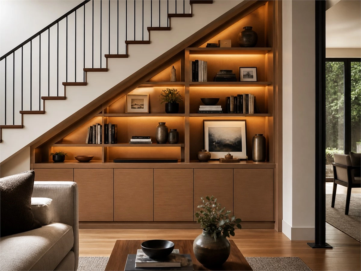 Under-Stair Storage Cabinets: Layouts, Door Types and Measurements