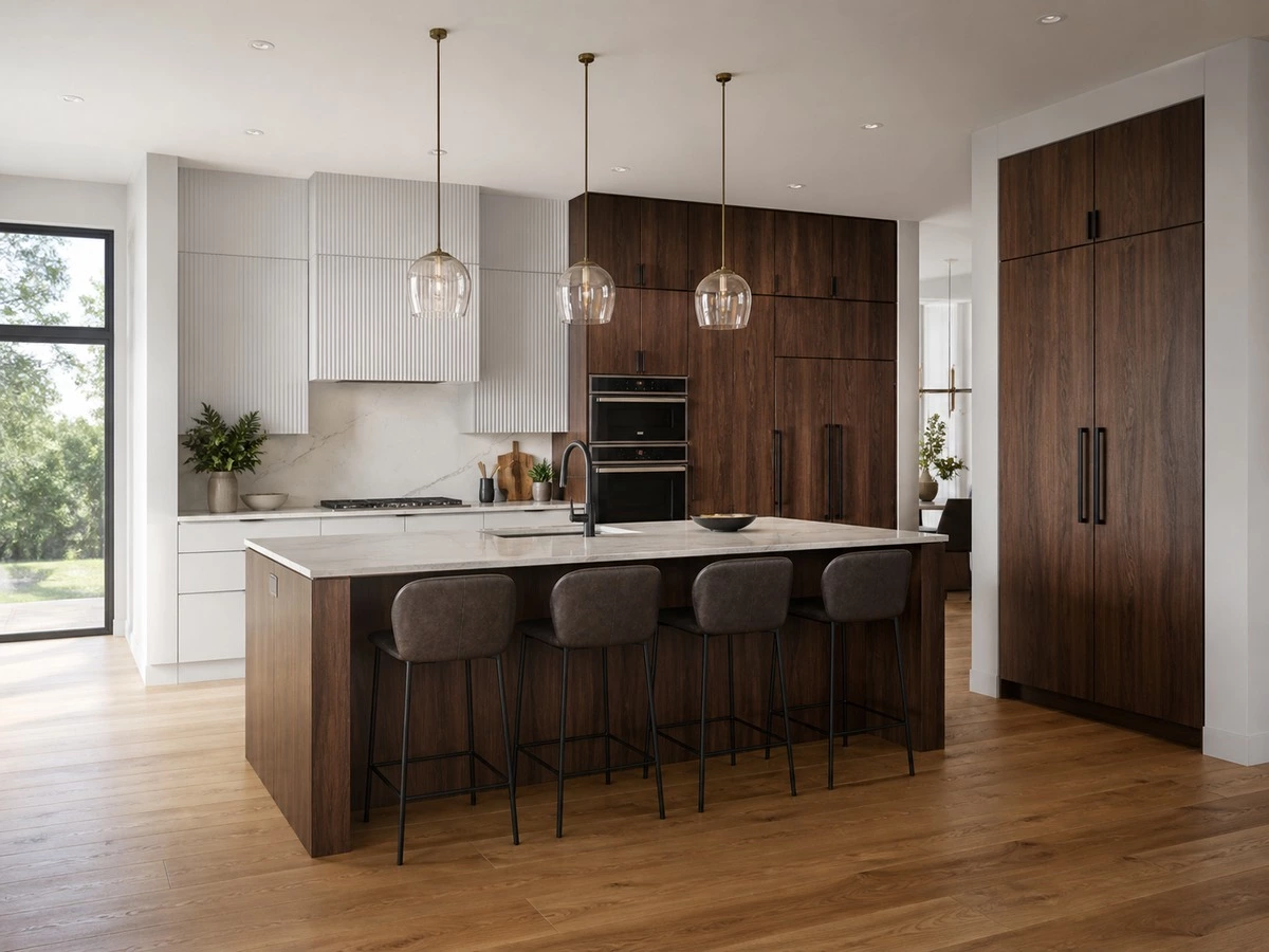 Stock custom and hybrid kitchen cabinet procurement options