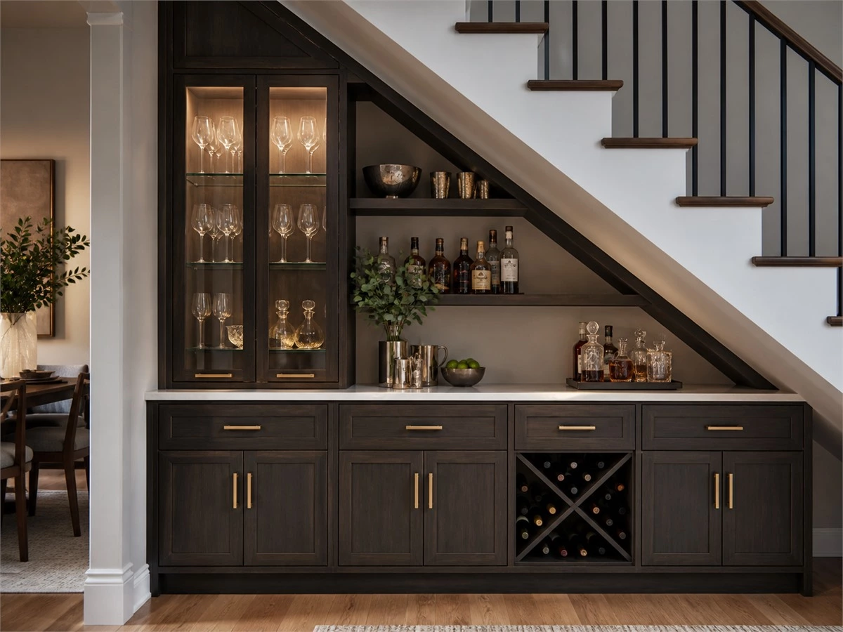 Under-Stair Storage Cabinets: Layouts, Door Types and Measurements