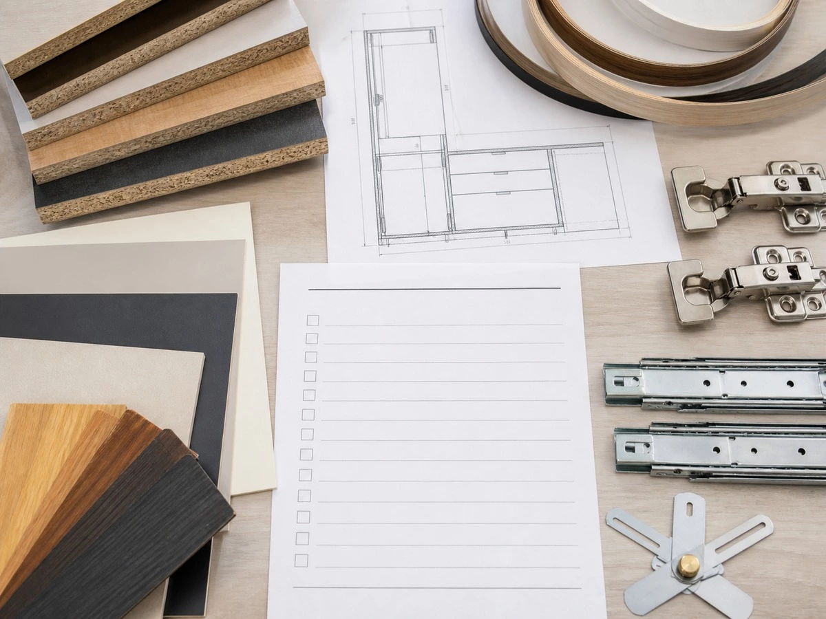 Kitchen carcass material procurement checklist for builders