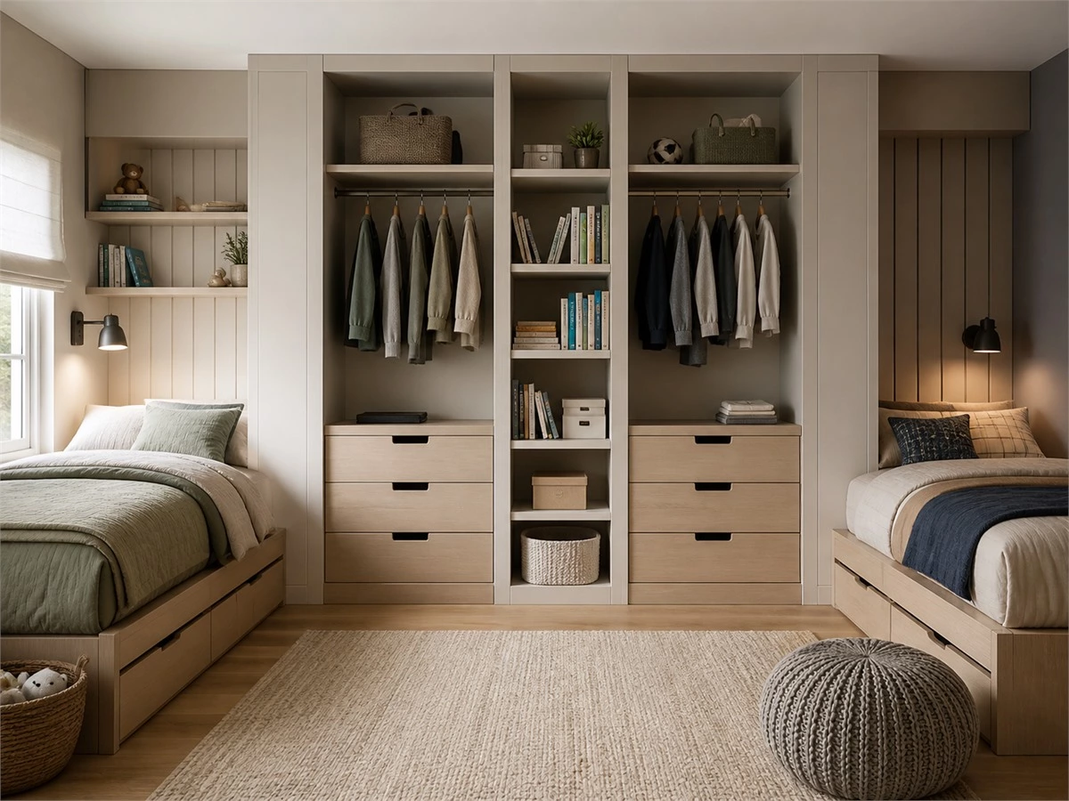 Kids Room Wardrobe Design: Storage Zones, Safety and Growing Needs