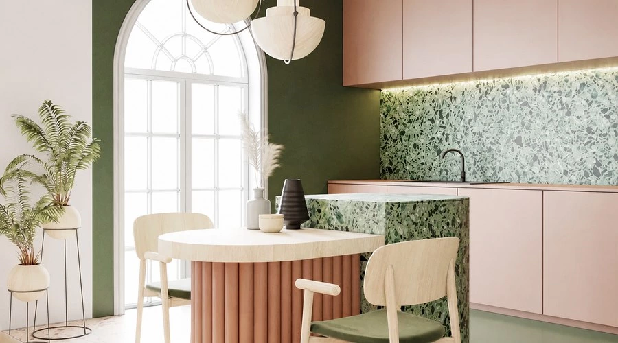 Small Pink Kitchen Cabinet Ideas