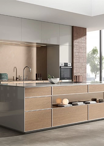 Extended Island Kitchen for Open-Plan Living