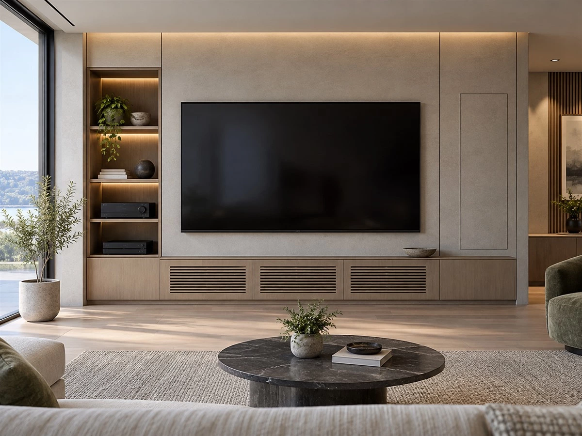 TV Wall Cabinet Ventilation: Cable Routing, Heat Clearance and Service Access