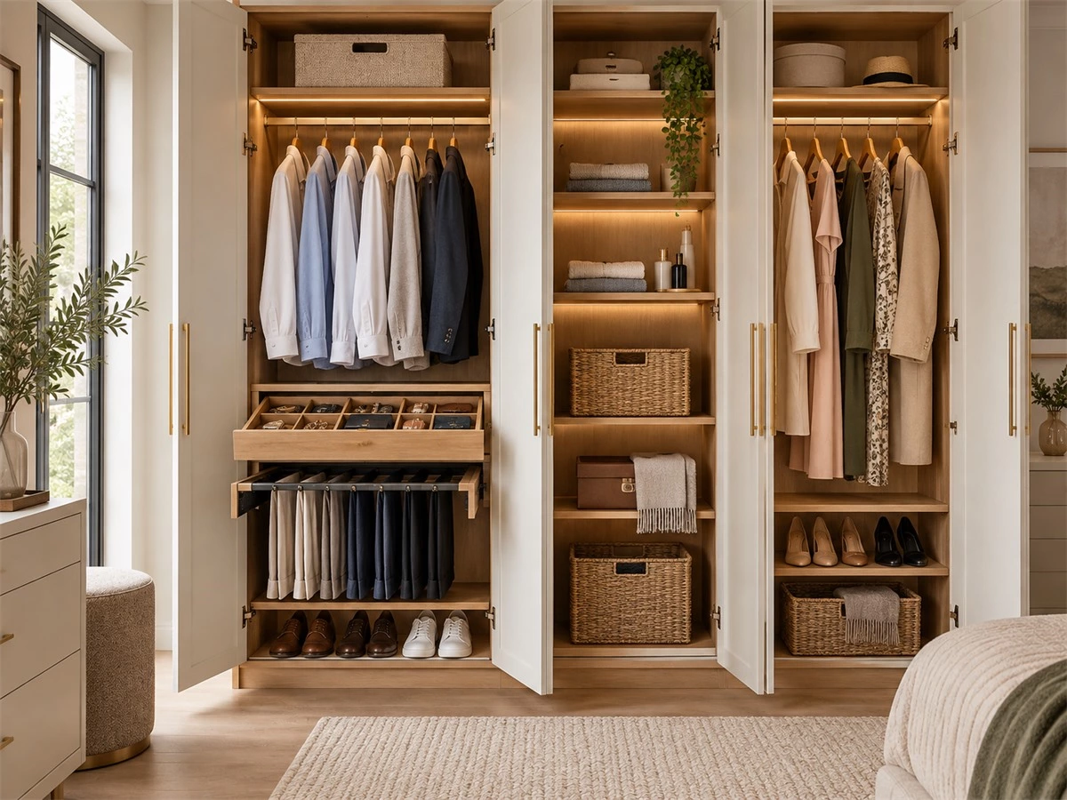 Wardrobe Accessories: 7 Options for Better Built-In Storage