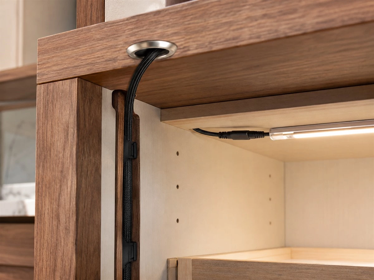 Cabinet Lighting Wiring: Driver Locations, Cable Routes and Service Access